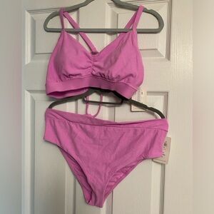 ✨💓NWT✨ Pink Terry Body Glove bikini
